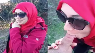 Sexy Nri Bhabhi Outdoor Blowjob Big